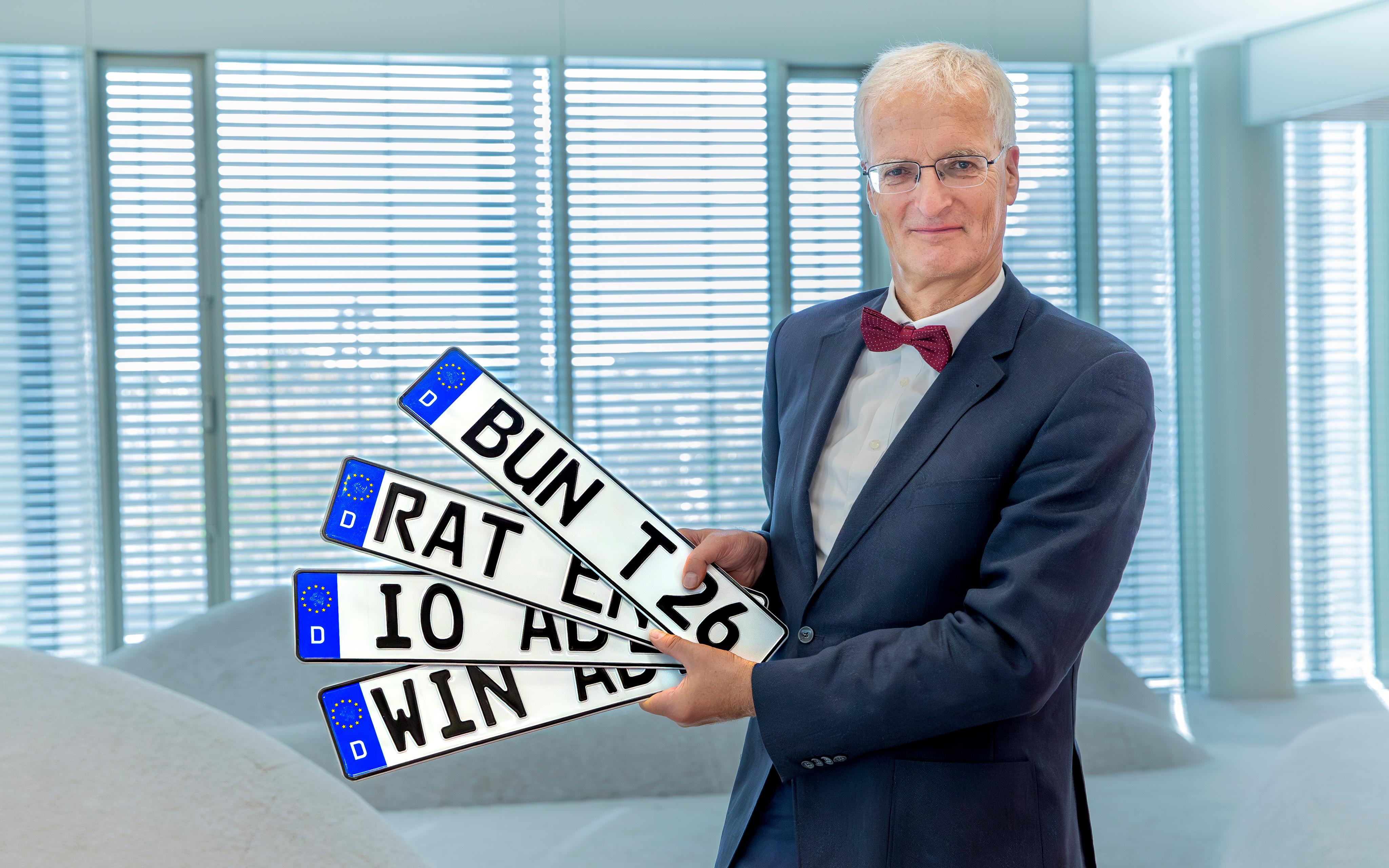 Die Heimat auf dem Nummernschild